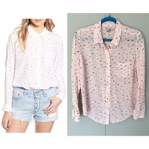RAILS Women’s Kate Print Shirt in Pink Stars